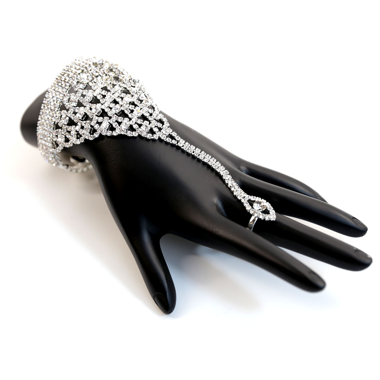 Haarvaten Collega Afkeer Christiana Collection Hand Chain Silver Bracelet With Ring | Forget Me Not  Boutique Chicago